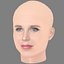 Tessa Hilton Head - No Hair - Low poly head for game