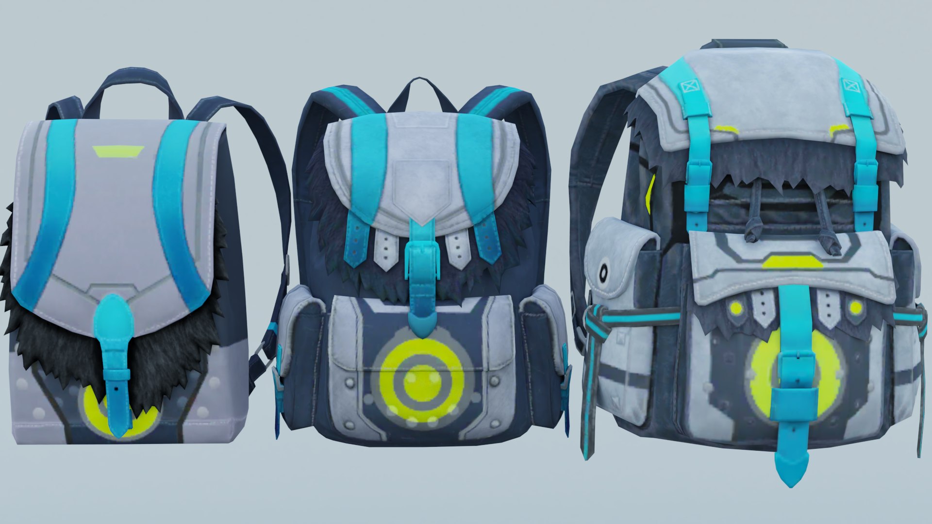 3D Bag 3x Stealth Agent backpack model - TurboSquid 1816313