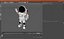 Astronaut Toy Character White OK Pose