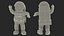 Astronaut Toy Character White OK Pose