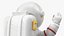 Astronaut Toy Character White OK Pose