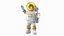 Astronaut Toy Character White OK Pose