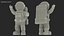 Astronaut Toy Character White OK Pose