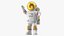 Astronaut Toy Character White OK Pose