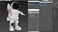 Astronaut Toy Character White OK Pose