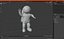Astronaut Toy Character White OK Pose