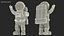 Astronaut Toy Character White OK Pose