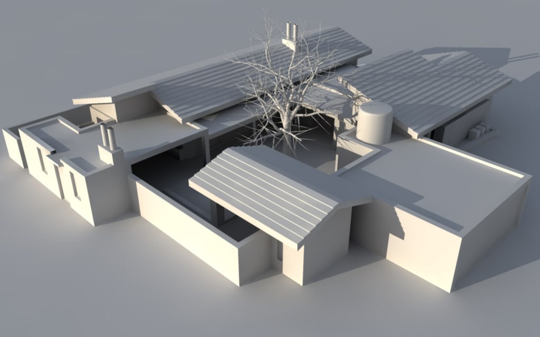 Contemporary House C4d