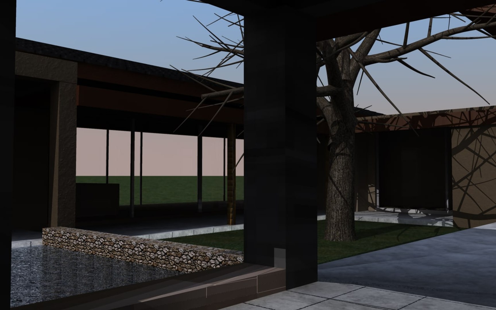 Contemporary House C4d