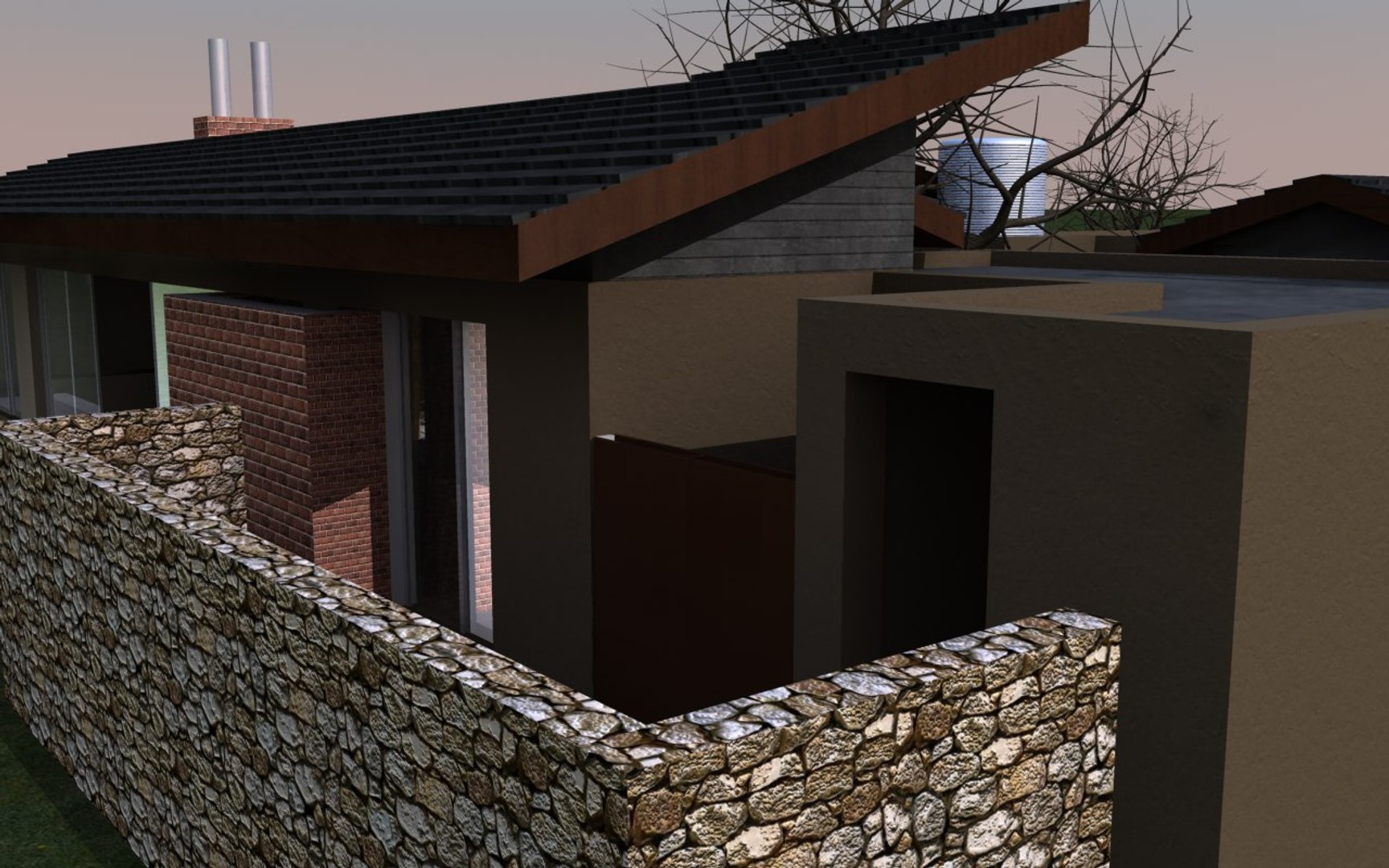 Contemporary House C4d