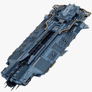 Sci-Fi Mothership Space Carrier