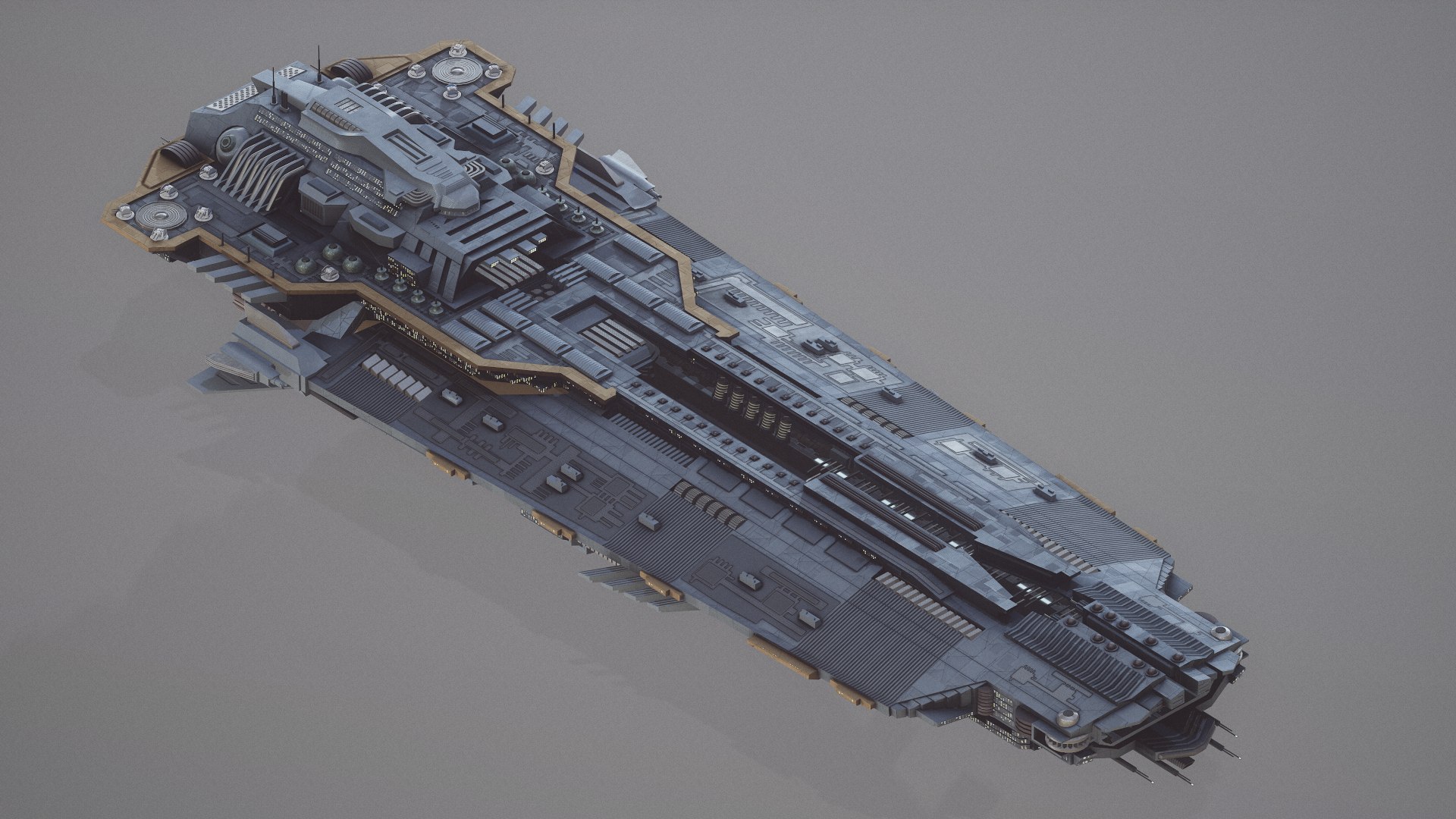 3D Sci-fi Spaceship Space Model - TurboSquid 1442349