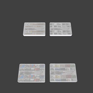box electronic parts 3D model