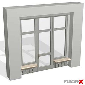 3d window door model