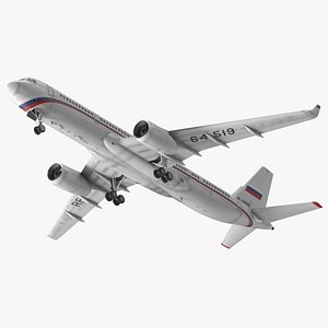 Tupolev Tu-214 Russian Government Airliner 3D