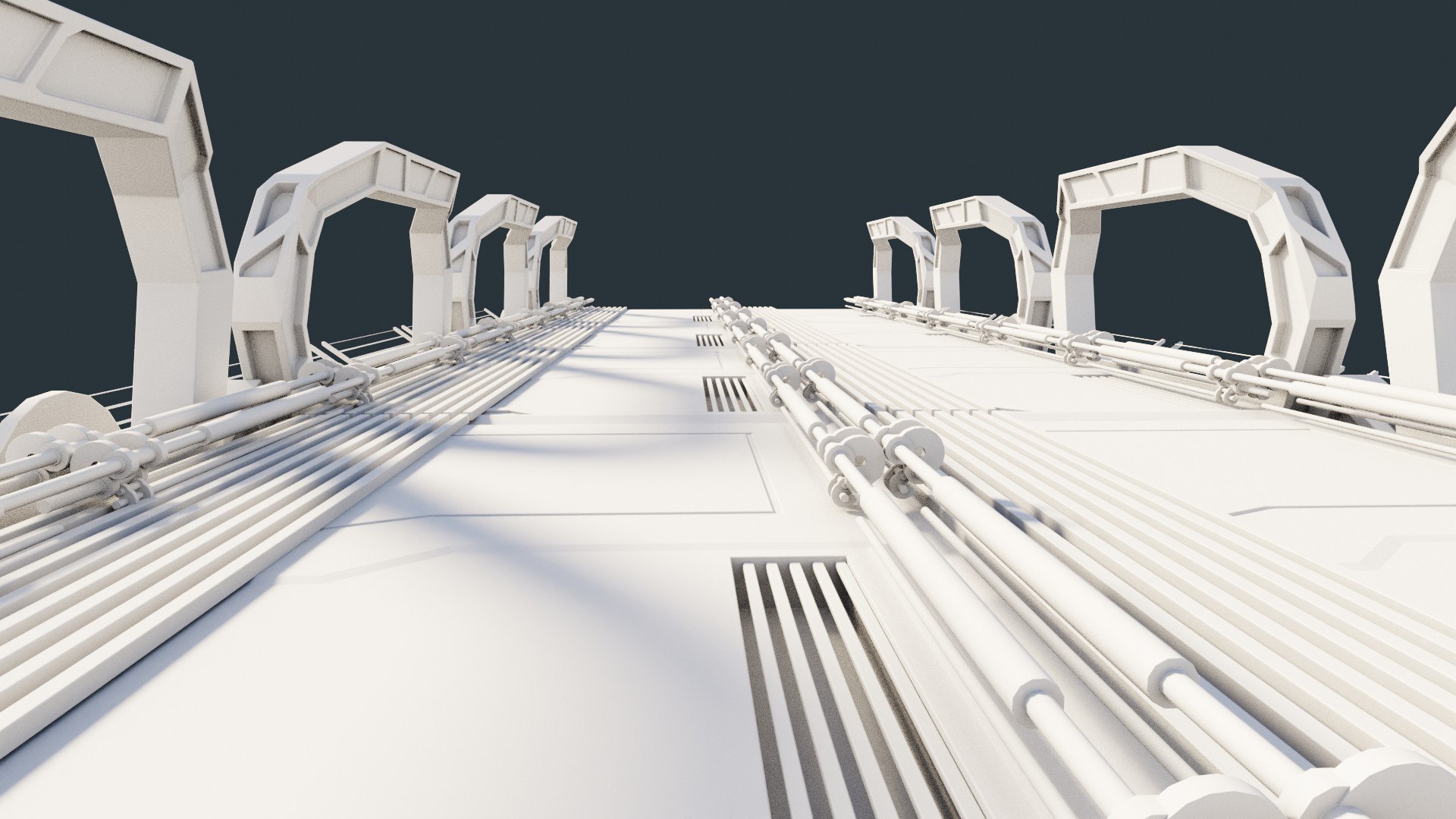 3D Futuristic Scifi Modular Bridge - TurboSquid 1957072