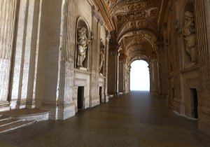 3D Corridors of the Vatican model