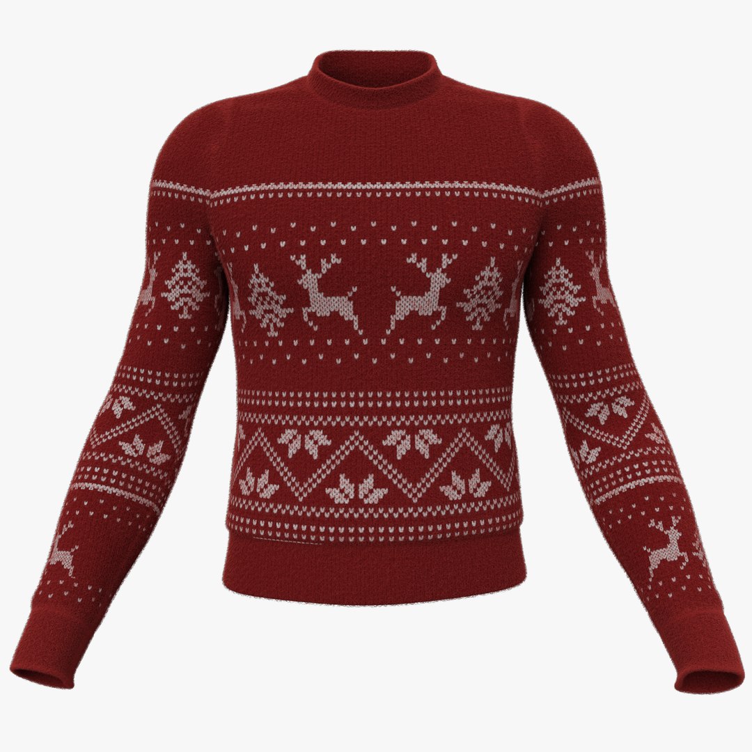 3D Christmas sweater - TurboSquid 1830847