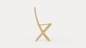 Turin folding chair 3D model