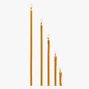 Lit Votive Orthodox Church Candles
