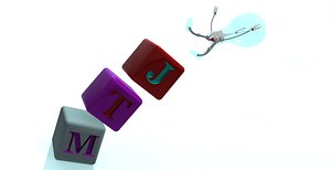 falling bulb 3d model