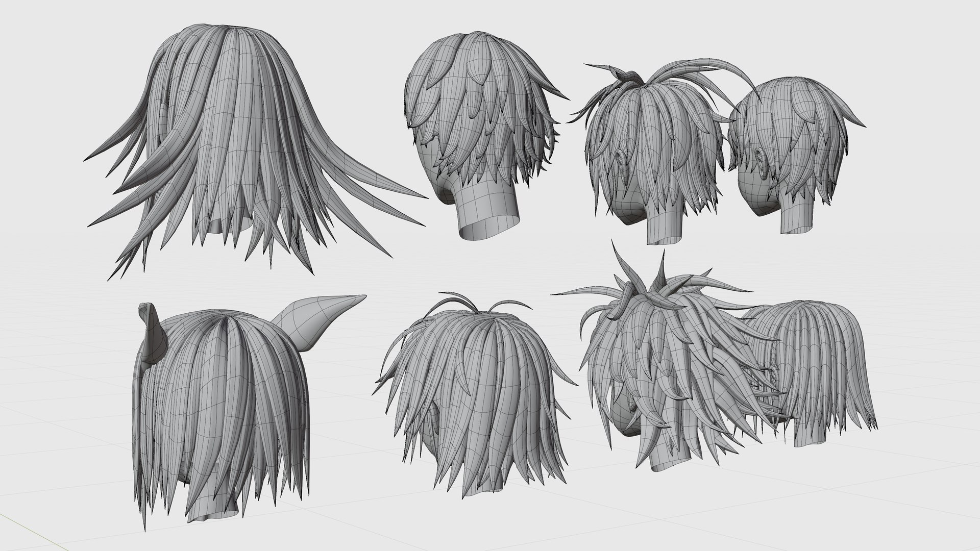 3D Anime Hair Rigging - wide 8