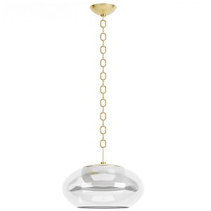 3D model Aged Brass Indus Glass Pendant