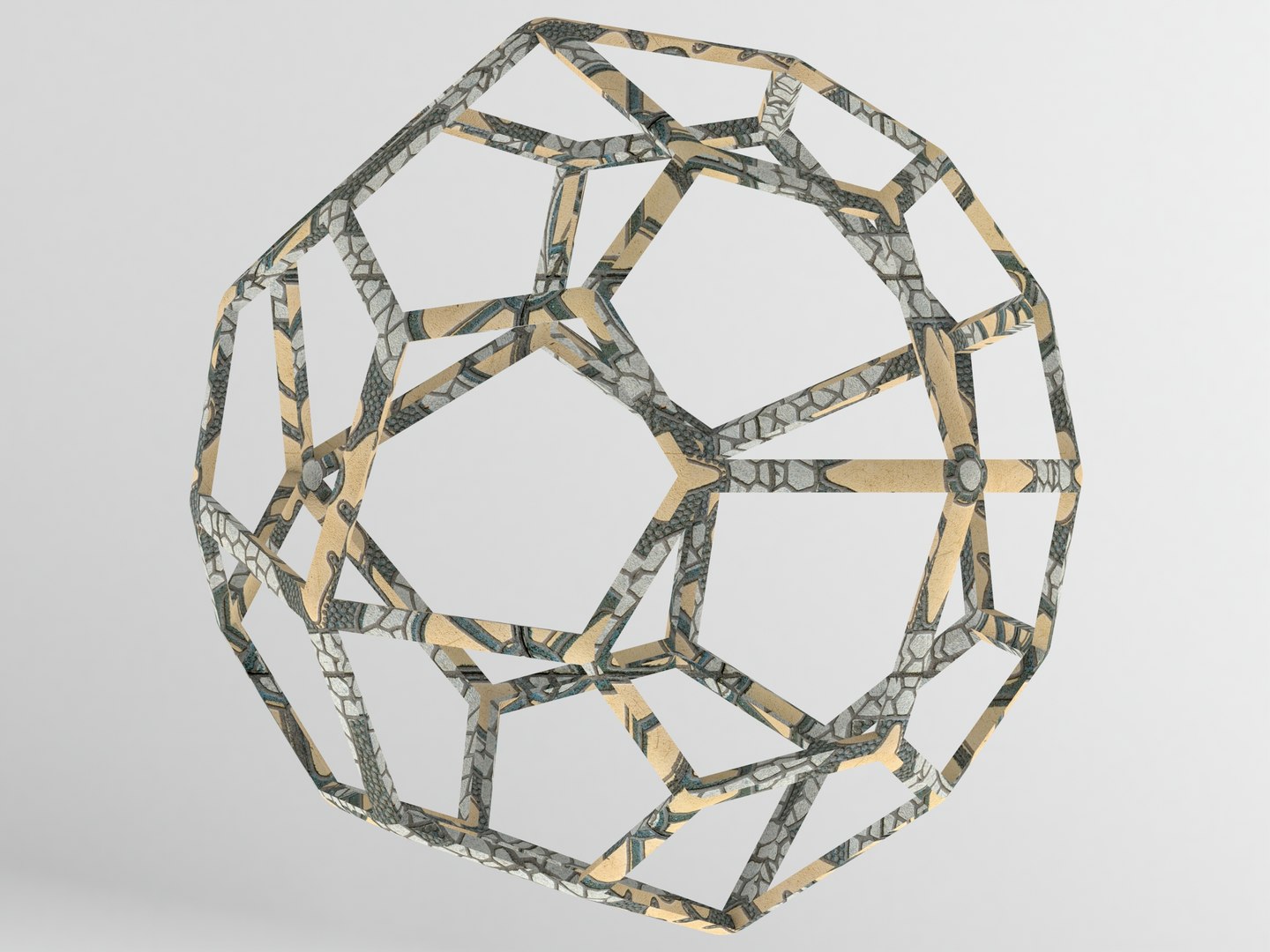 3D Wireframe Shape Pentagonal Icositetrahedron - TurboSquid 2169230