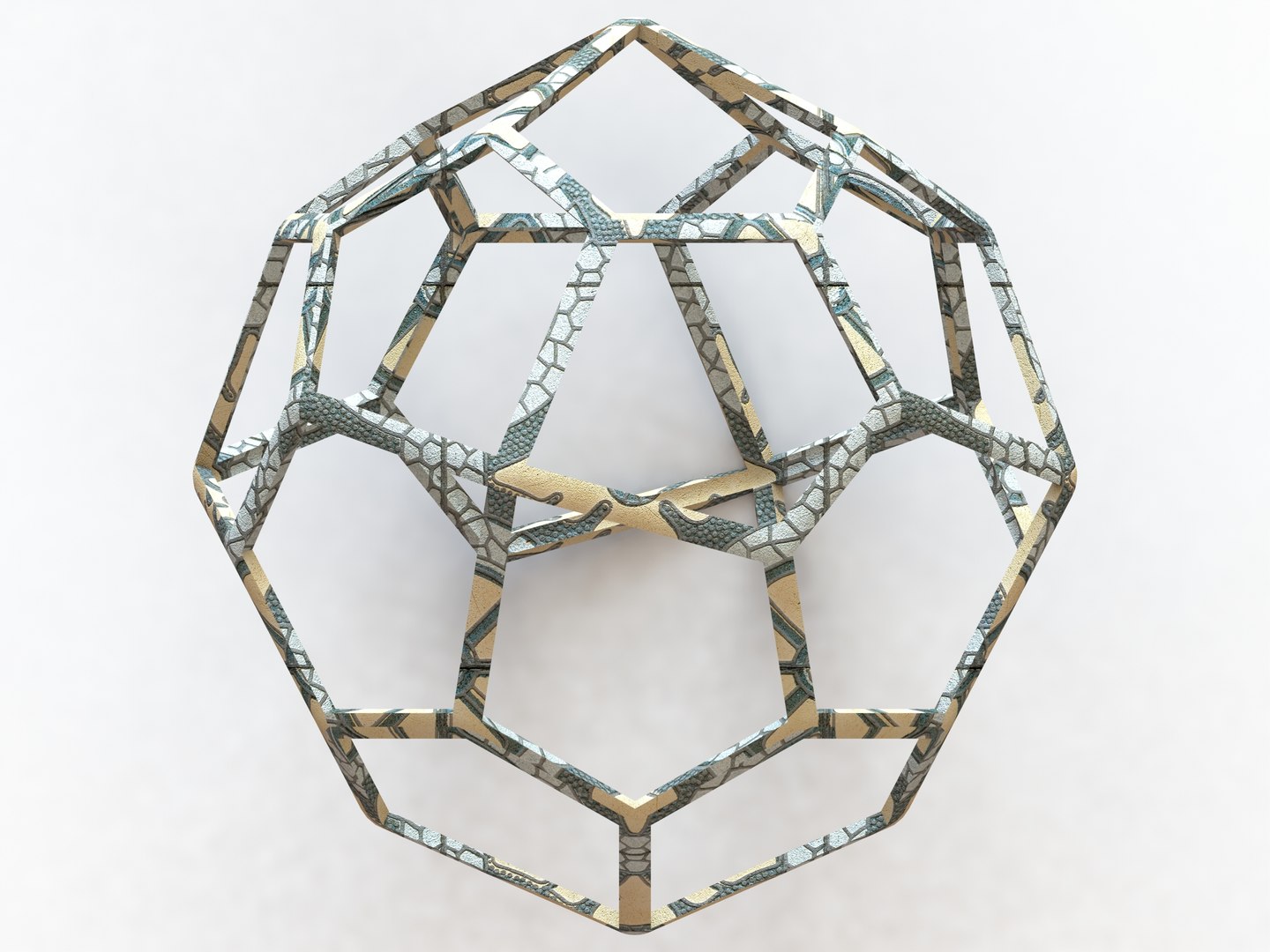 3D Wireframe Shape Pentagonal Icositetrahedron - TurboSquid 2169230