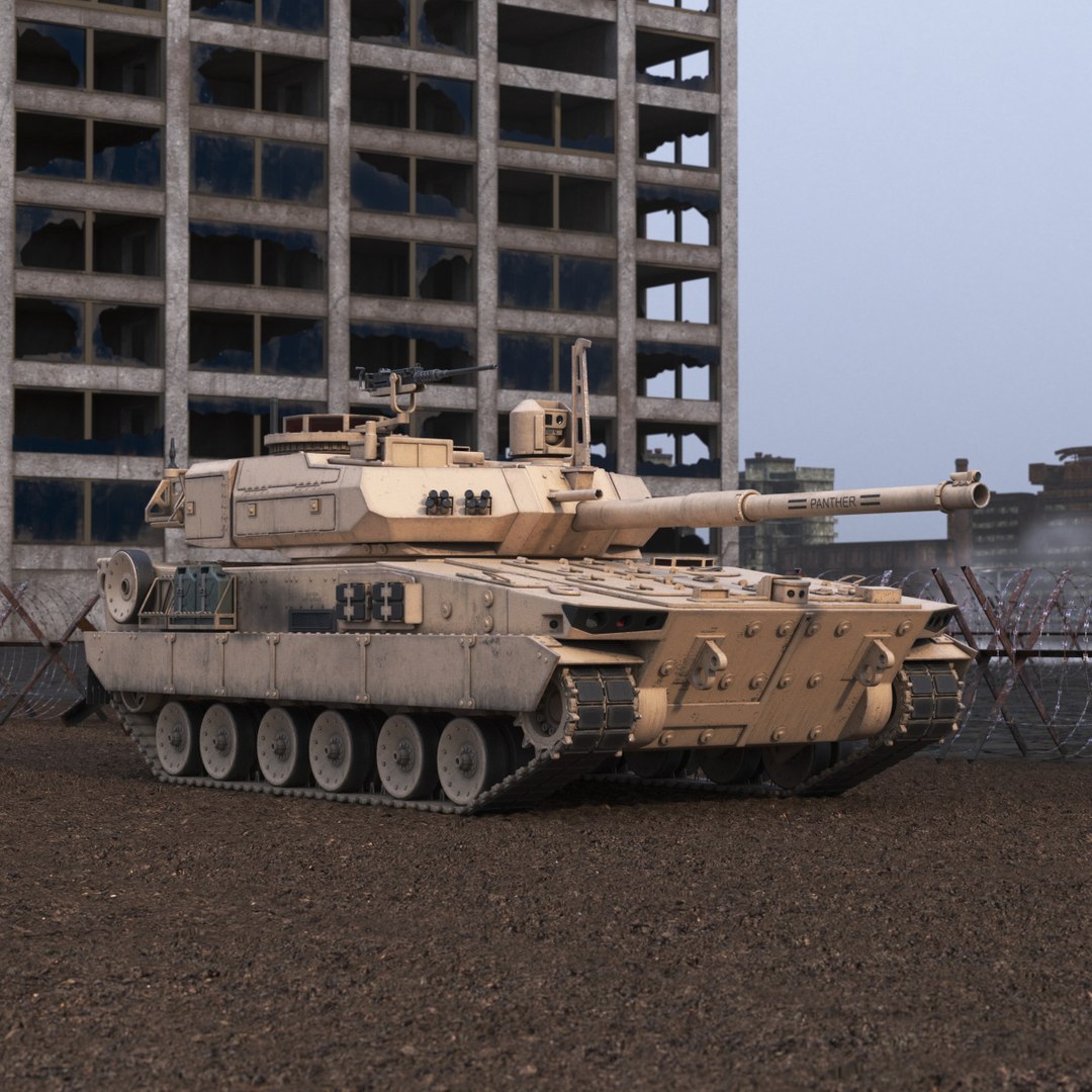 M10 Booker Tracked Vehicle with Dirty Hull Rigged 3D model preview