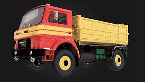 3D Colorful CSEPEL Truck 3D Model model