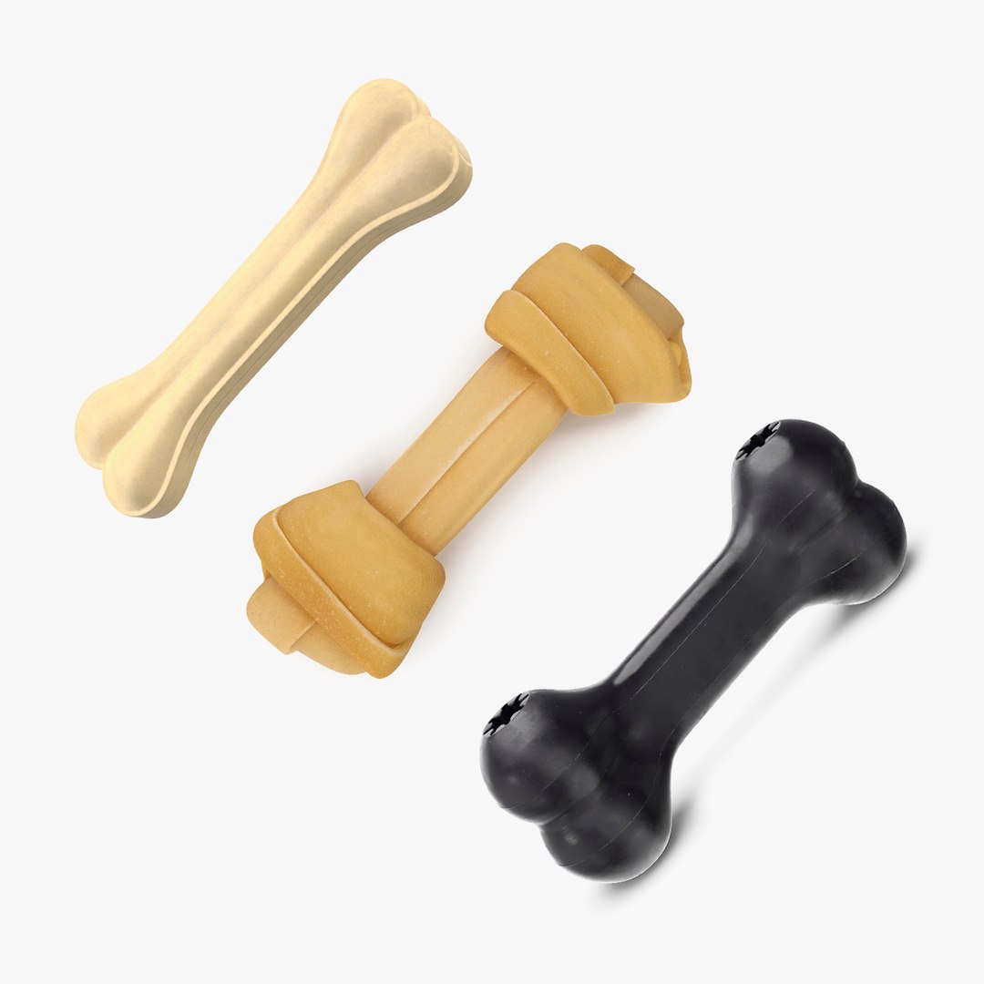 Dog Chew Bones Collection 3D model preview