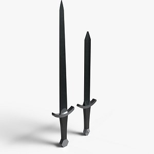 Swords - Lowpoly Textured and Color based