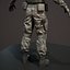 pistol soldier rigged realtime 3D