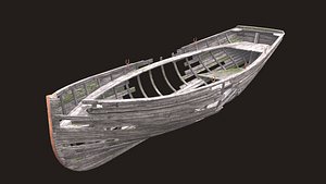 ruined boat 3D model