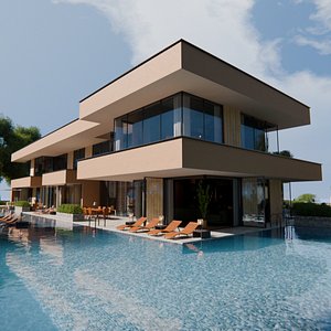 2026 Modern Modular House 18 for Blender Eevee and Cycles