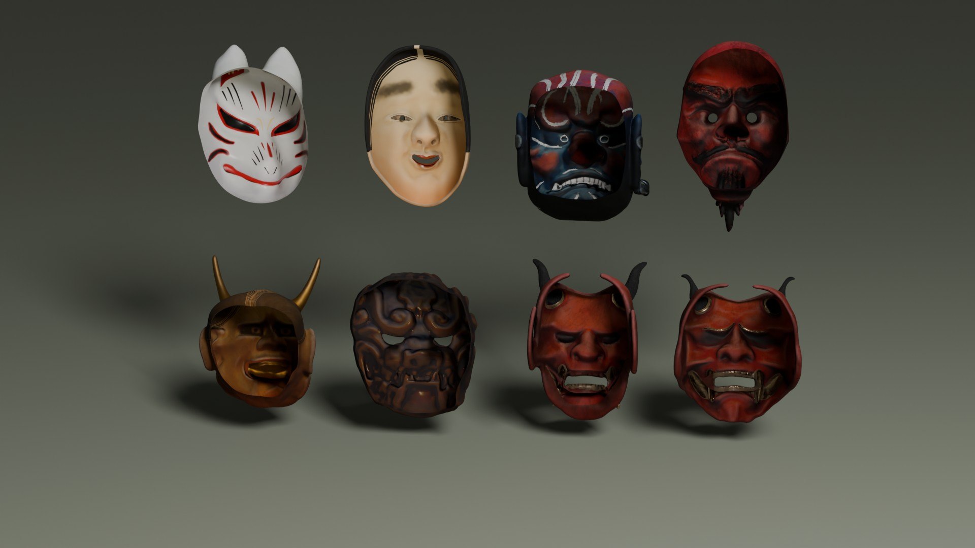 Japanese Masks 3D model https://p.turbosquid.com/ts-thumb/As/TJoc9C/10/japanesemasks_36/jpg/1792341677/1920x1080/fit_q87/ff50d54bcd095b38af1b38b7e0089108505f9a1e/japanesemasks_36.jpg