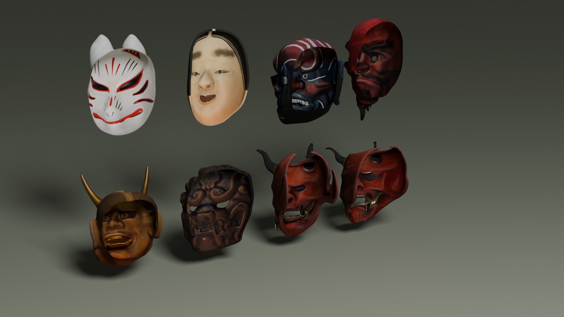 Japanese Masks 3D model https://p.turbosquid.com/ts-thumb/As/TJoc9C/la/japanesemasks_41/jpg/1792341678/1920x1080/fit_q87/78b749373b38d6f0cf0c0f17fcbc013cf06451d4/japanesemasks_41.jpg