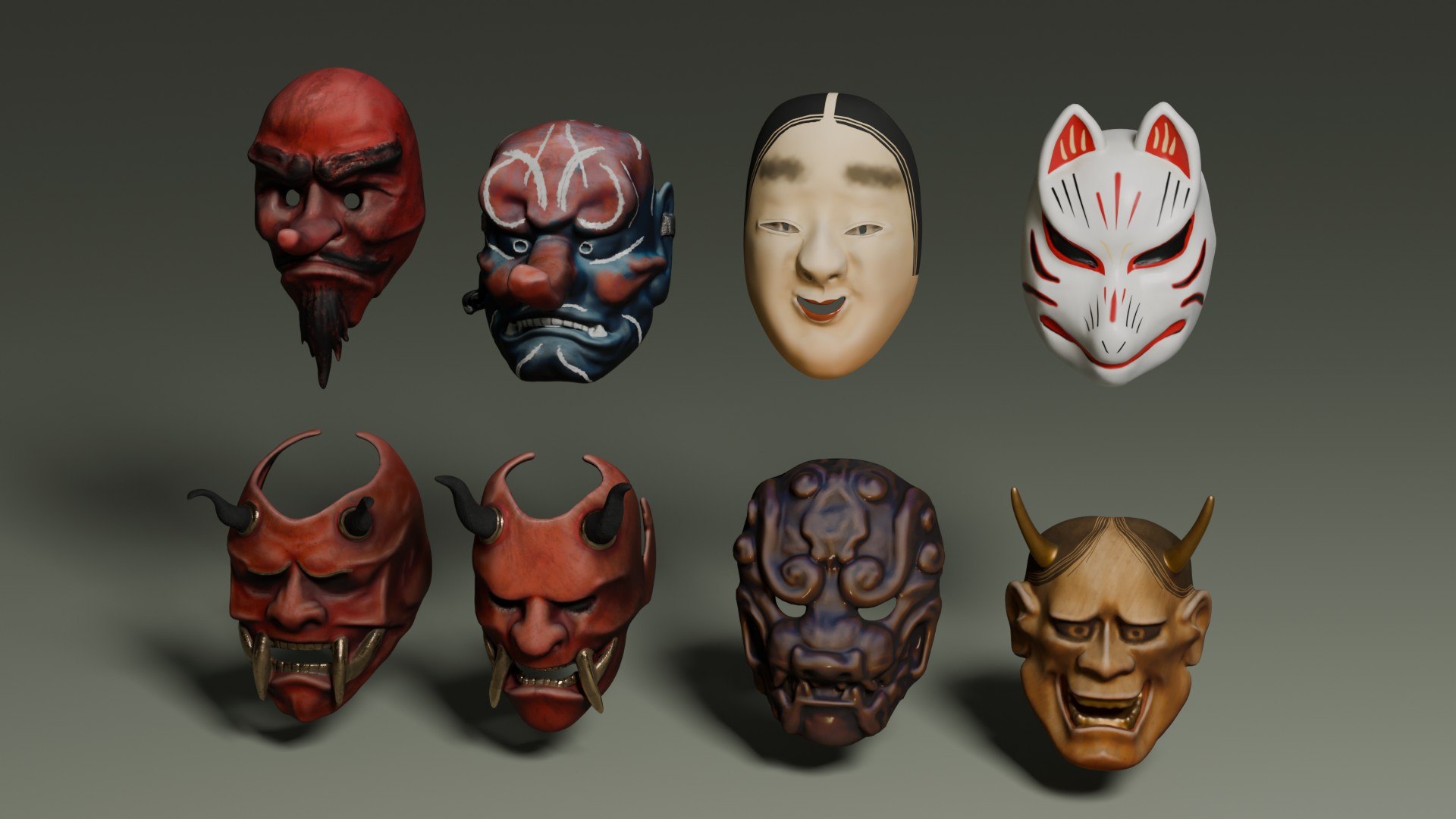 Japanese Masks 3D model https://p.turbosquid.com/ts-thumb/As/TJoc9C/qZ/japanesemasks_66/jpg/1792341680/1920x1080/fit_q87/f571655eca69ce6b48e989100f04dcae085b1319/japanesemasks_66.jpg
