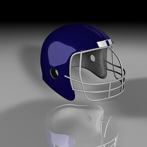 3d football helmet