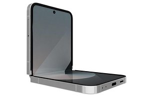 3D Samsung Galaxy Z Flip 6 White Low Poly model
