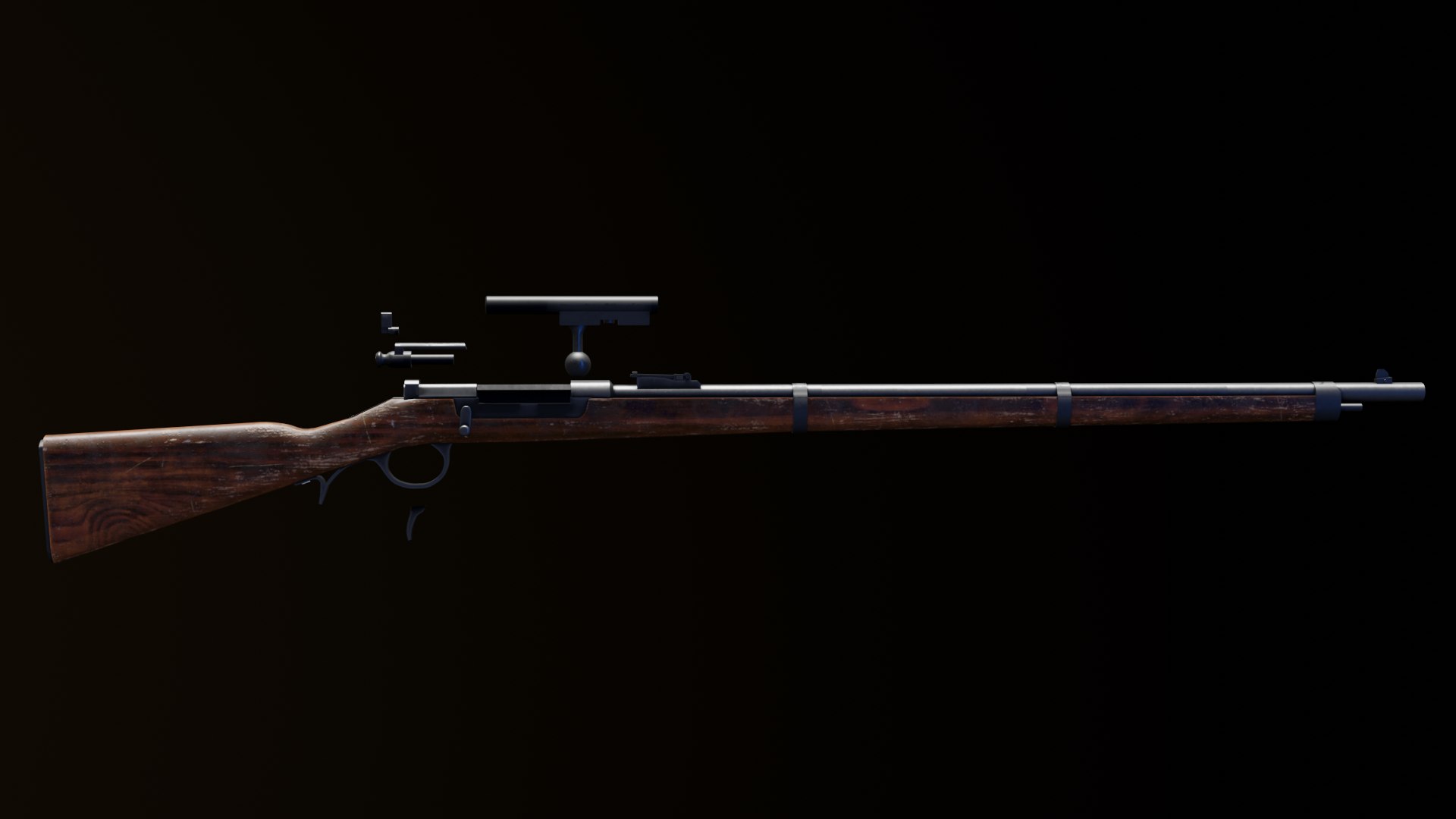 3D Kropatschek Rifle - TurboSquid 1950134