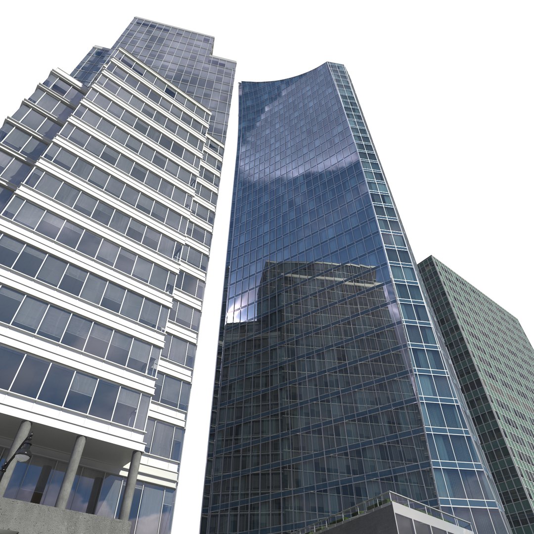 Block Office Buildings 2 Obj
