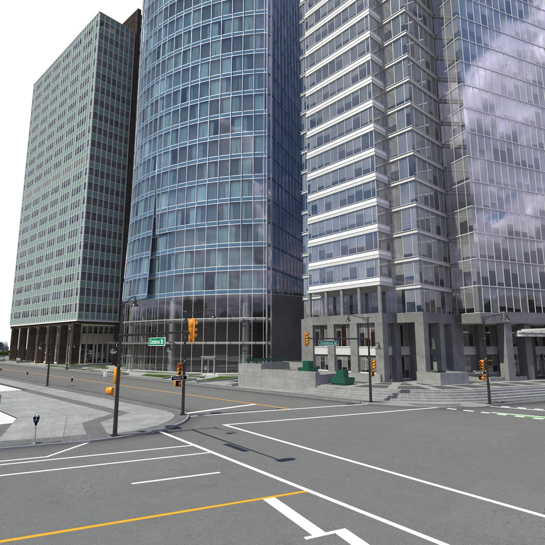 block office buildings 2 obj