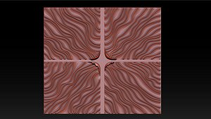 Wood relief carving model for CNC router