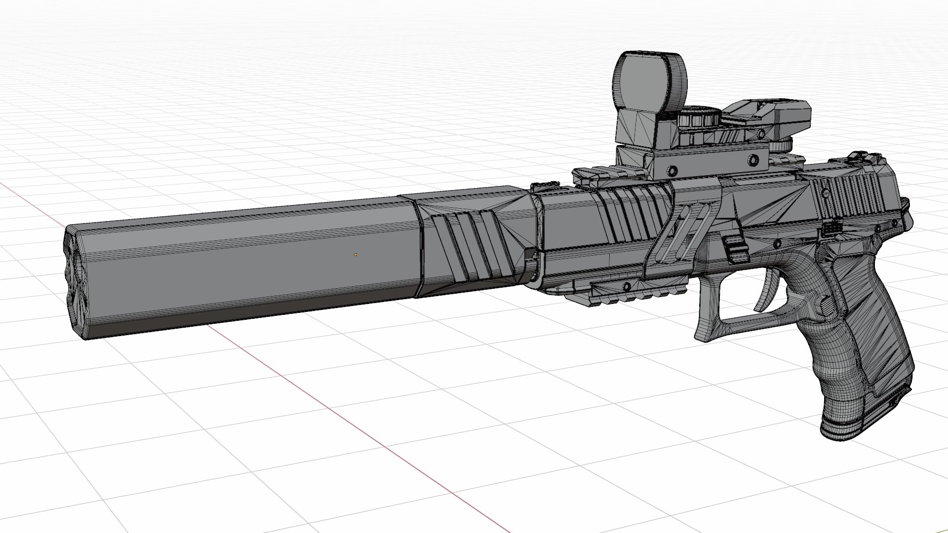 Pistol Semi auto Defaulter 45 model https://p.turbosquid.com/ts-thumb/As/oHaPpW/GN/wireframe2/png/1712809593/1920x1080/fit_q87/c5f88893e15aa87d295ebd6a279f5ffed076e4ec/wireframe2.jpg