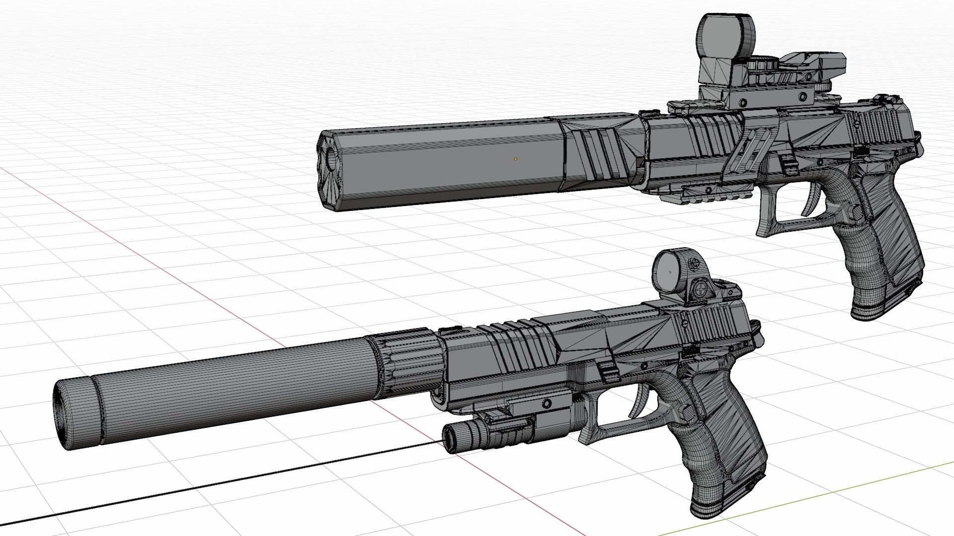 Pistol Semi auto Defaulter 45 model https://p.turbosquid.com/ts-thumb/As/oHaPpW/T1/wireframe3/png/1712809603/1920x1080/fit_q87/b25c7f827219d3385a8ef71a1ce271baf0bdcf1d/wireframe3.jpg