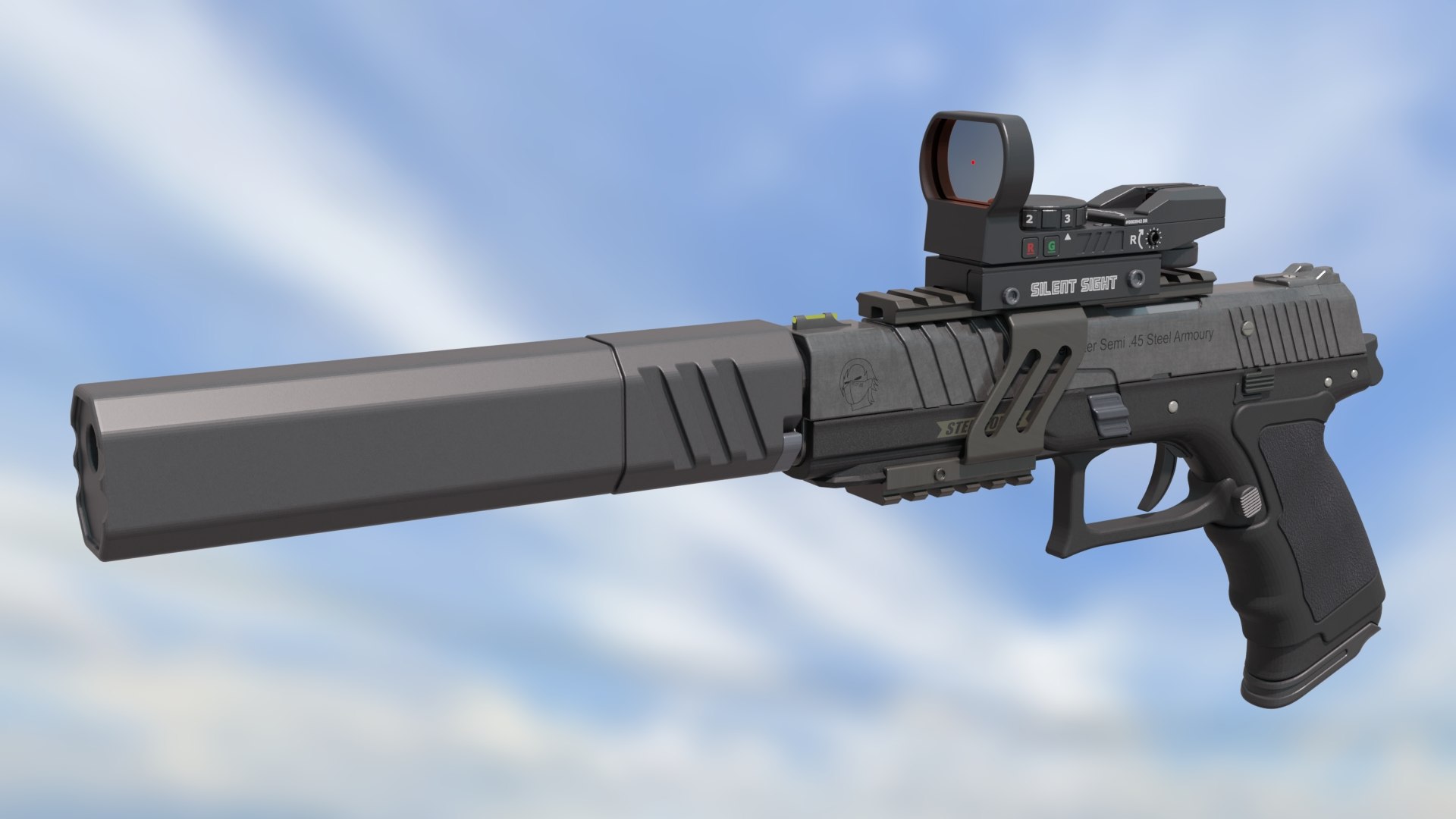 Pistol Semi auto Defaulter 45 model https://p.turbosquid.com/ts-thumb/As/oHaPpW/ud/preview10/jpg/1712809583/1920x1080/fit_q87/2a9c43d45a685ee3925a0e00591aa31b47e6a381/preview10.jpg