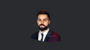 Virat Kohli- Realistic bust head ready 3d Model model