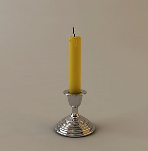 3d model candlestick candle